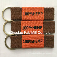 Hemp Fabric Made Key Chain for Promotion (HKR-16)